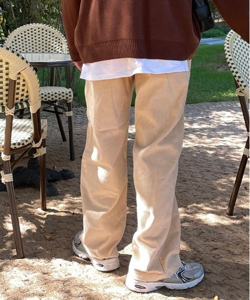ASCLO（エジュクロ）の「ASCLO コーデュロイワイドパンツ（その他パンツ・メンズ・チャコールグレー/ブラック/ベージュ/パープル/ピンク・FREE）」の17枚目の写真