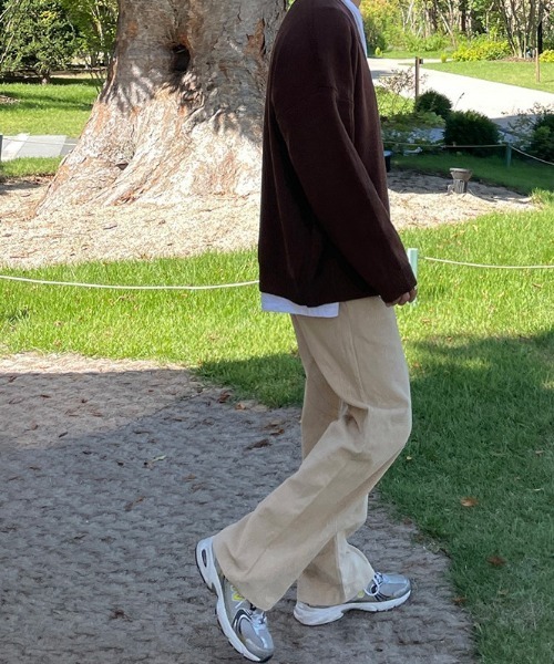 ASCLO（エジュクロ）の「ASCLO コーデュロイワイドパンツ（その他パンツ・メンズ・チャコールグレー/ブラック/ベージュ/パープル/ピンク・FREE）」の14枚目の写真