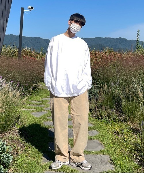 ASCLO（エジュクロ）の「ASCLO コーデュロイワイドパンツ（その他パンツ・メンズ・チャコールグレー/ブラック/ベージュ/パープル/ピンク・FREE）」の8枚目の写真