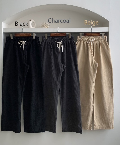 ASCLO（エジュクロ）の「ASCLO コーデュロイワイドパンツ（その他パンツ・メンズ・チャコールグレー/ブラック/ベージュ/パープル/ピンク・FREE）」の18枚目の写真