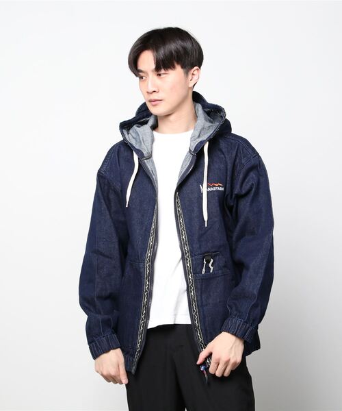 MANASTASH(マナスタッシュ)の「MANASTASH/マナスタッシュ CHILLIWACK ZIP HOODIE チリワックジップフーディー 7122036(ブルゾン・メンズ・ブラック/その他/ナチュラル/インディゴブルー・MEDIUM/LARGE/X-LARGE)」の3枚目の写真