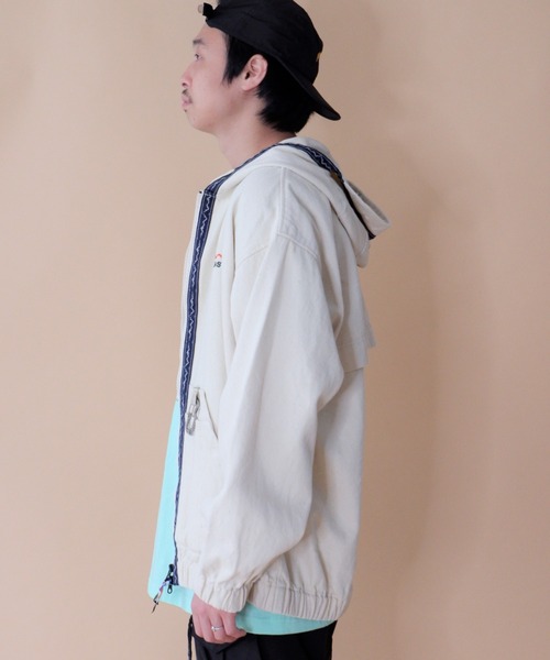 MANASTASH(マナスタッシュ)の「MANASTASH/マナスタッシュ CHILLIWACK ZIP HOODIE チリワックジップフーディー 7122036(ブルゾン・メンズ・ブラック/その他/ナチュラル/インディゴブルー・MEDIUM/LARGE/X-LARGE)」の9枚目の写真