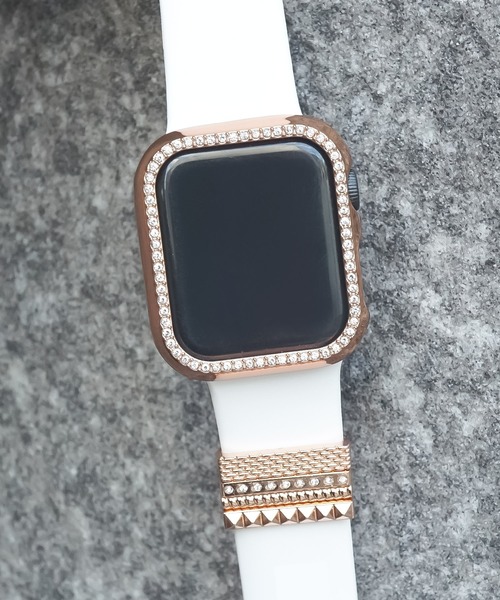 Urban Coral(アーバンコーラル)の「Apple Watch Band Accessories / アップルウォッチ バンド アクセサリー バンドチャーム / Urban Coral(デジタル腕時計・レディース・シルバー/ピンクゴールド/ブラック・FREE)」の3枚目の写真
