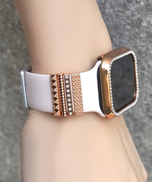 Urban Coral(アーバンコーラル)の「Apple Watch Band Accessories / アップルウォッチ バンド アクセサリー バンドチャーム / Urban Coral(デジタル腕時計・レディース・シルバー/ピンクゴールド/ブラック・FREE)」の6枚目の写真