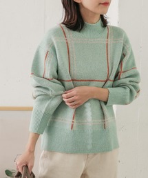 URBAN RESEARCH DOORS | カラーチェックニット(ニット/セーター)