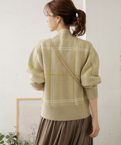 URBAN RESEARCH DOORS（アーバンリサーチドアーズ）の「カラーチェックニット（ニット/セーター・レディース・ベージュ系その他/ブルー系その他・ONE）」の17枚目の写真