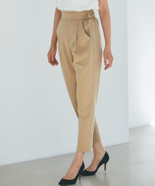 &. NOSTALGIA(アンドドットノスタルジア)の「センタープレステーパードパンツ(その他パンツ・レディース・ブラック/ベージュ/イエロー/グリーン/ラベンダー/アイボリー/パープル/ブラウン/グレー/ピンク/ホワイト・FREE)」の7枚目の写真