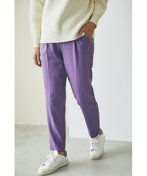 &. NOSTALGIA(アンドドットノスタルジア)の「センタープレステーパードパンツ(その他パンツ・レディース・ブラック/ベージュ/イエロー/グリーン/ラベンダー/アイボリー/パープル/ブラウン/グレー/ピンク/ホワイト・FREE)」の9枚目の写真