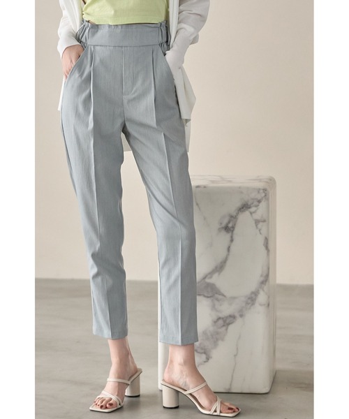 &. NOSTALGIA(アンドドットノスタルジア)の「センタープレステーパードパンツ(その他パンツ・レディース・ブラック/ベージュ/イエロー/グリーン/ラベンダー/アイボリー/パープル/ブラウン/グレー/ピンク/ホワイト・FREE)」の5枚目の写真