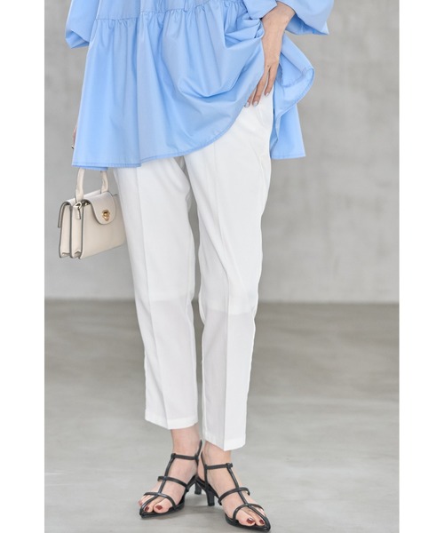 &. NOSTALGIA(アンドドットノスタルジア)の「センタープレステーパードパンツ(その他パンツ・レディース・ブラック/ベージュ/イエロー/グリーン/ラベンダー/アイボリー/パープル/ブラウン/グレー/ピンク/ホワイト・FREE)」の2枚目の写真