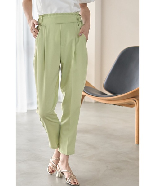 &. NOSTALGIA(アンドドットノスタルジア)の「センタープレステーパードパンツ(その他パンツ・レディース・ブラック/ベージュ/イエロー/グリーン/ラベンダー/アイボリー/パープル/ブラウン/グレー/ピンク/ホワイト・FREE)」の8枚目の写真