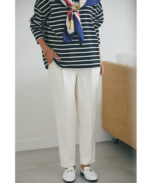 &. NOSTALGIA(アンドドットノスタルジア)の「センタープレステーパードパンツ(その他パンツ・レディース・ブラック/ベージュ/イエロー/グリーン/ラベンダー/アイボリー/パープル/ブラウン/グレー/ピンク/ホワイト・FREE)」の3枚目の写真