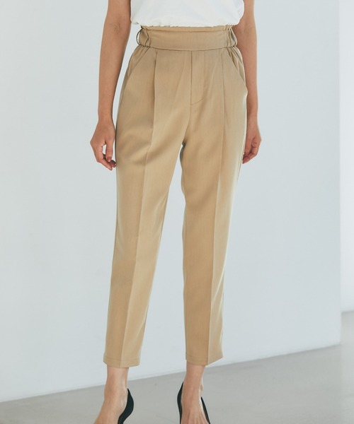 &. NOSTALGIA(アンドドットノスタルジア)の「センタープレステーパードパンツ(その他パンツ・レディース・ブラック/ベージュ/イエロー/グリーン/ラベンダー/アイボリー/パープル/ブラウン/グレー/ピンク/ホワイト・FREE)」の20枚目の写真