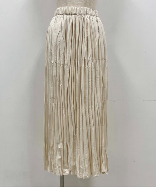 PICCIN(ピッチン)の「ワッシャープリーツロングスカート(スカート・レディース・アイボリー/ブラック/ライム・M)」の22枚目の写真