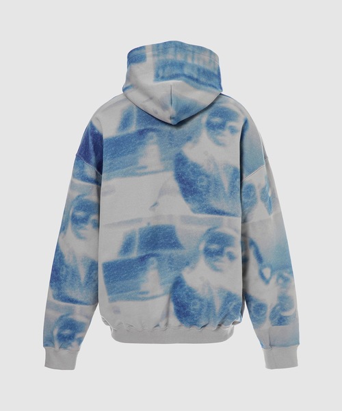 SASQUATCHfabrix.（サスクワァッチファブリックス）の「CYANOTYPES SWEAT HOODIE（パーカー・メンズ・グレー系その他・L/XL）」の4枚目の写真