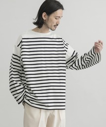 URBAN RESEARCH | オーガニックコットンボートネックボーダーロングスリーブ(Tシャツ/カットソー)