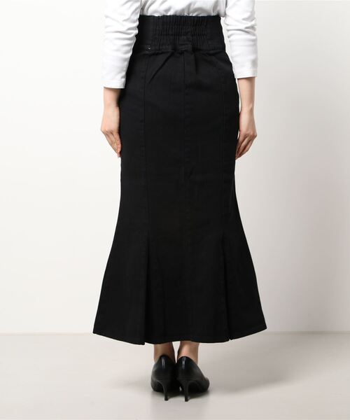 Chiaro(キアロ)の「ツイルハイウエストマーメイドスカート(スカート・レディース・ブラック/グリーン/アイボリー・FREE)」の6枚目の写真