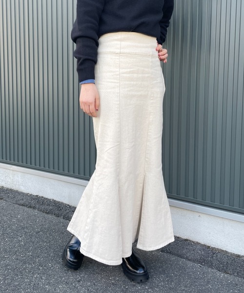 Chiaro(キアロ)の「ツイルハイウエストマーメイドスカート(スカート・レディース・ブラック/グリーン/アイボリー・FREE)」の17枚目の写真