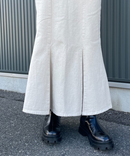 Chiaro(キアロ)の「ツイルハイウエストマーメイドスカート(スカート・レディース・ブラック/グリーン/アイボリー・FREE)」の18枚目の写真