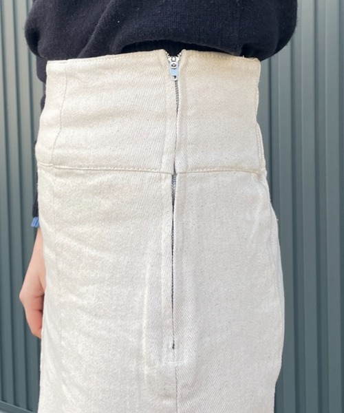 Chiaro(キアロ)の「ツイルハイウエストマーメイドスカート(スカート・レディース・ブラック/グリーン/アイボリー・FREE)」の15枚目の写真