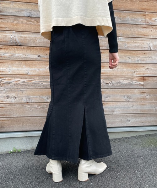 Chiaro(キアロ)の「ツイルハイウエストマーメイドスカート(スカート・レディース・ブラック/グリーン/アイボリー・FREE)」の16枚目の写真