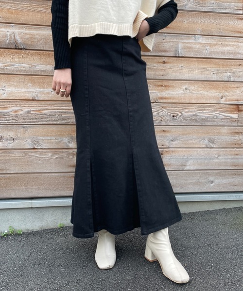 Chiaro(キアロ)の「ツイルハイウエストマーメイドスカート(スカート・レディース・ブラック/グリーン/アイボリー・FREE)」の22枚目の写真