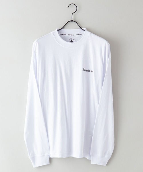 CONVERSE(コンバース)の「【CONVERSE/コンバース】バックプリントロンT ドロップショルダー/オーバーサイズ(Tシャツ/カットソー・メンズ・ブラック/ホワイト/ダークブルー/オフホワイト・MEDIUM/LARGE/X-LARGE)」の16枚目の写真