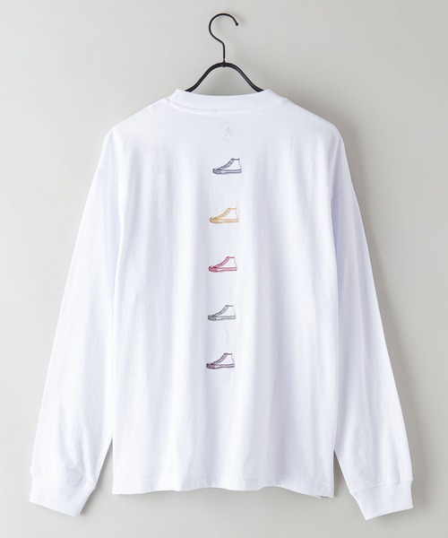 CONVERSE(コンバース)の「【CONVERSE/コンバース】バックプリントロンT ドロップショルダー/オーバーサイズ(Tシャツ/カットソー・メンズ・ブラック/ホワイト/ダークブルー/オフホワイト・MEDIUM/LARGE/X-LARGE)」の20枚目の写真