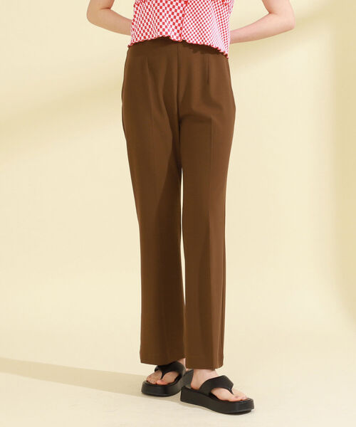 Ray BEAMS(レイビームス)の「Ray BEAMS / サイド カットアウト パンツ(その他パンツ・レディース・ダークブラウン/クリーム・1/0)」の1枚目の写真