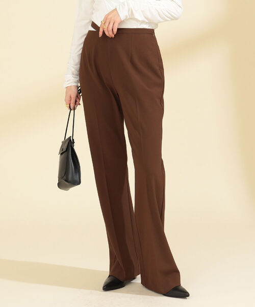 Ray BEAMS(レイビームス)の「Ray BEAMS / サイド カットアウト パンツ(その他パンツ・レディース・ダークブラウン/クリーム・1/0)」の10枚目の写真