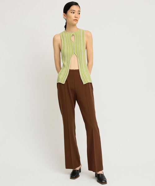 Ray BEAMS(レイビームス)の「Ray BEAMS / サイド カットアウト パンツ(その他パンツ・レディース・ダークブラウン/クリーム・1/0)」の17枚目の写真