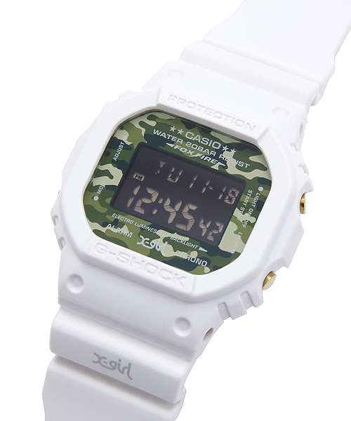 X-girl(エックスガール)の「【Soup.6月号掲載】X-girl×G-SHOCK DW-5600(アナログ腕時計・レディース・ホワイト・ONE SIZE)」の3枚目の写真