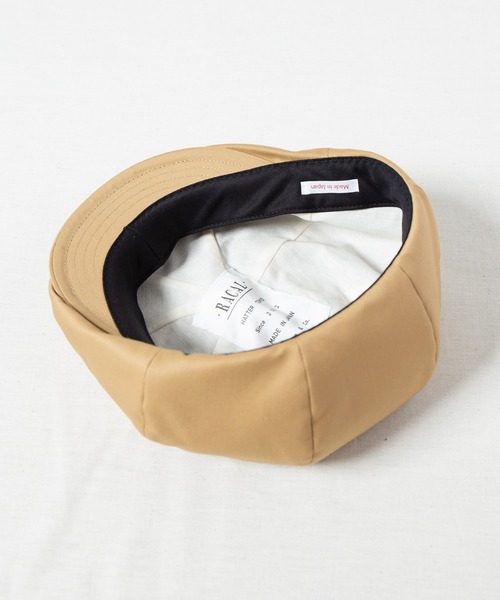 RACAL（ラカル）の「Tencel Blend C-Satin 8Panel Beret Cas / テンセルブレンド コットンサテン 8パネル　ベレーキャス（キャスケット・メンズ・ブラック/ベージュ/ネイビー・LARGE/X-LARGE/MEDIUM）」の11枚目の写真
