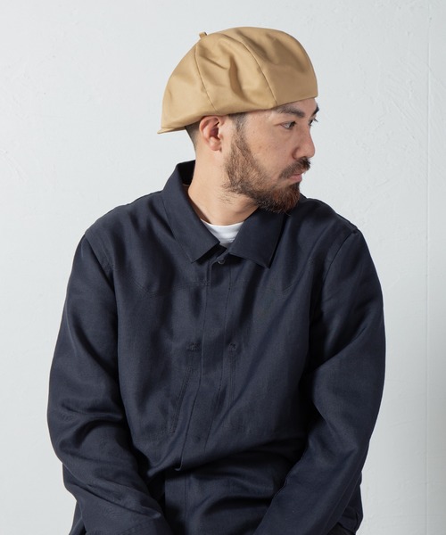 RACAL（ラカル）の「Tencel Blend C-Satin 8Panel Beret Cas / テンセルブレンド コットンサテン 8パネル　ベレーキャス（キャスケット・メンズ・ブラック/ベージュ/ネイビー・LARGE/X-LARGE/MEDIUM）」の8枚目の写真
