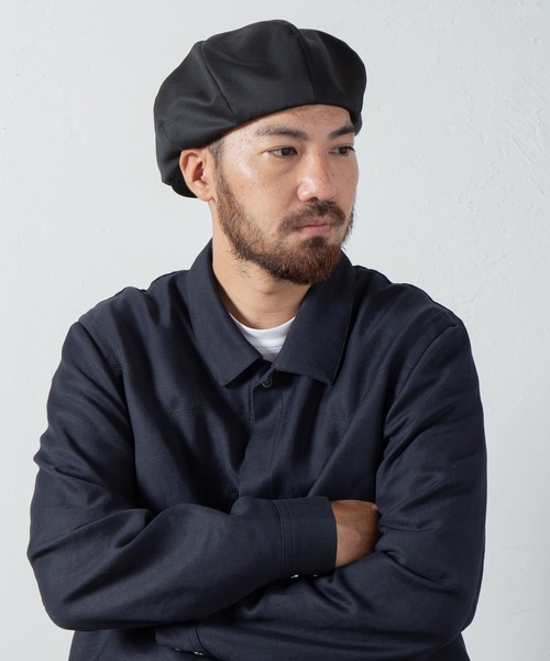 RACAL（ラカル）の「Tencel Blend C-Satin 8Panel Beret Cas / テンセルブレンド コットンサテン 8パネル　ベレーキャス（キャスケット・メンズ・ブラック/ベージュ/ネイビー・LARGE/X-LARGE/MEDIUM）」の5枚目の写真