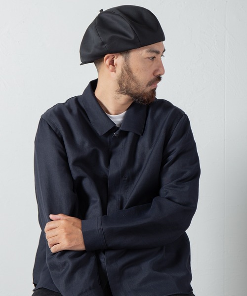 RACAL（ラカル）の「Tencel Blend C-Satin 8Panel Beret Cas / テンセルブレンド コットンサテン 8パネル　ベレーキャス（キャスケット・メンズ・ブラック/ベージュ/ネイビー・LARGE/X-LARGE/MEDIUM）」の19枚目の写真