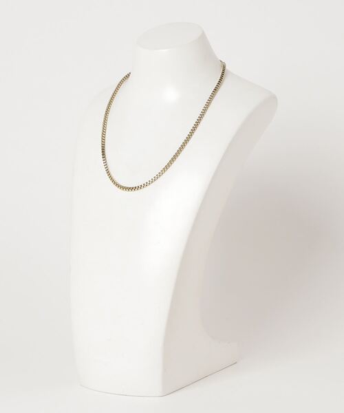 9ban（キューバン）の「【9ban】キューバン/ Box chain necklace（ネックレス・レディース・ゴールド・FREE）」の2枚目の写真