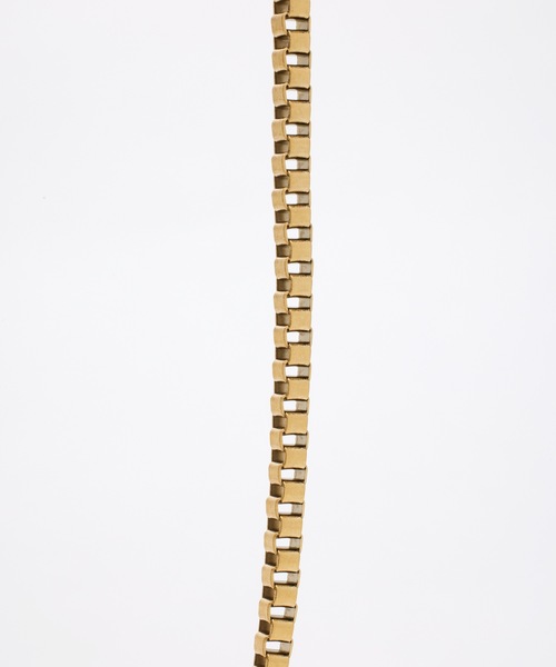9ban（キューバン）の「【9ban】キューバン/ Box chain necklace（ネックレス・レディース・ゴールド・FREE）」の6枚目の写真