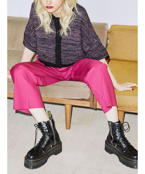 jouetie(ジュエティ)の「ミックスカラー2WAYサマーニットカーディガン(カーディガン/ボレロ・レディース・アイボリー/ブラック/オレンジ/ブルー・MEDIUM)」の18枚目の写真