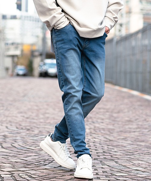 OUTDOOR PRODUCTS（アウトドアプロダクツ）の「『OUTDOOR/アウトドア』5ポケットストレッチスキニーデニムパンツ（デニムパンツ・メンズ・ブルー系その他/ブルー系その他2/ネイビー/インディゴブルー・76/82/85/79/88）」の4枚目の写真