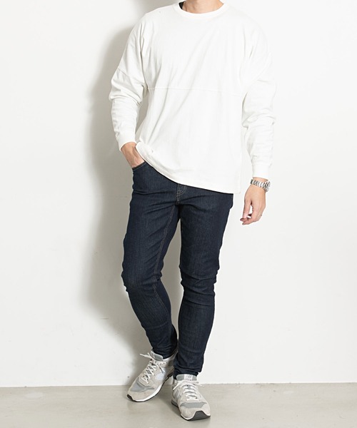 OUTDOOR PRODUCTS（アウトドアプロダクツ）の「『OUTDOOR/アウトドア』5ポケットストレッチスキニーデニムパンツ（デニムパンツ・メンズ・ブルー系その他/ブルー系その他2/ネイビー/インディゴブルー・76/82/85/79/88）」の9枚目の写真