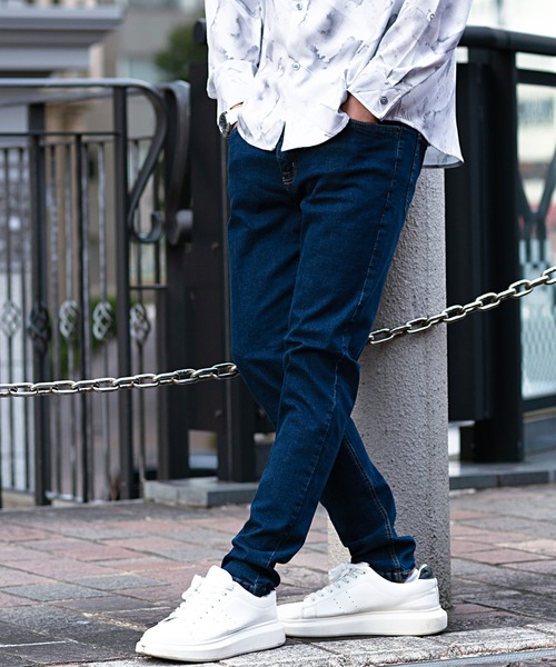 OUTDOOR PRODUCTS（アウトドアプロダクツ）の「『OUTDOOR/アウトドア』5ポケットストレッチスキニーデニムパンツ（デニムパンツ・メンズ・ブルー系その他/ブルー系その他2/ネイビー/インディゴブルー・76/82/85/79/88）」の14枚目の写真