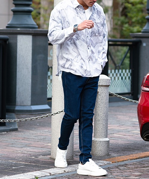 OUTDOOR PRODUCTS（アウトドアプロダクツ）の「『OUTDOOR/アウトドア』5ポケットストレッチスキニーデニムパンツ（デニムパンツ・メンズ・ブルー系その他/ブルー系その他2/ネイビー/インディゴブルー・76/82/85/79/88）」の17枚目の写真