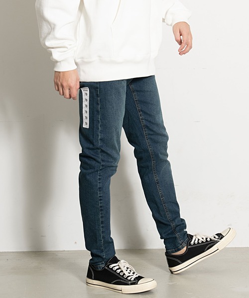 OUTDOOR PRODUCTS（アウトドアプロダクツ）の「『OUTDOOR/アウトドア』5ポケットストレッチスキニーデニムパンツ（デニムパンツ・メンズ・ブルー系その他/ブルー系その他2/ネイビー/インディゴブルー・76/82/85/79/88）」の21枚目の写真