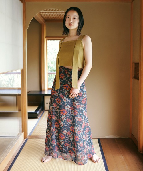 TINA：JOJUN（ティーナジョジュン）の「ベルト付き ニットベスト TINA：JOJUN（ベスト・レディース・ホワイト/イエロー/ブルー・M）」の10枚目の写真