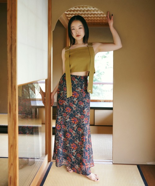 TINA：JOJUN（ティーナジョジュン）の「ベルト付き ニットベスト TINA：JOJUN（ベスト・レディース・ホワイト/イエロー/ブルー・M）」の9枚目の写真