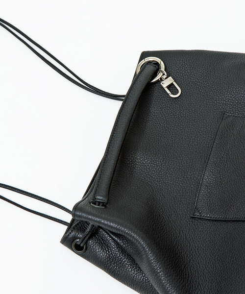 waku（ワク）の「【WAKU】別注 2WAY ソフトレザー トートバッグ（トートバッグ・メンズ・ブラック/グレー・フリー）」の18枚目の写真