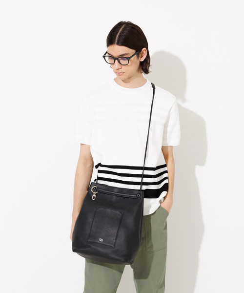 waku（ワク）の「【WAKU】別注 2WAY ソフトレザー トートバッグ（トートバッグ・メンズ・ブラック/グレー・フリー）」の21枚目の写真