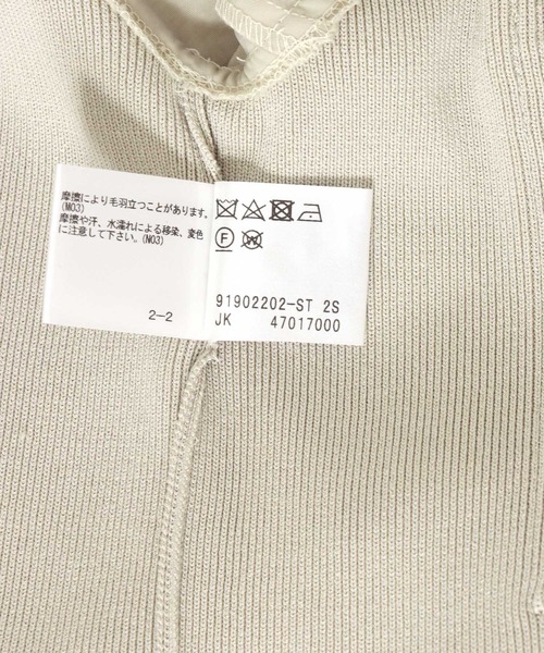 DRESSLAVE（ドレスレイブ）の「knit×taffeta combine MA-1(ニットタフタドッキングMA-1)（MA-1・レディース・ライトグレー/ブラック・38）」の12枚目の写真