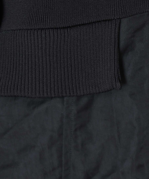 DRESSLAVE（ドレスレイブ）の「knit×taffeta combine MA-1(ニットタフタドッキングMA-1)（MA-1・レディース・ライトグレー/ブラック・38）」の13枚目の写真